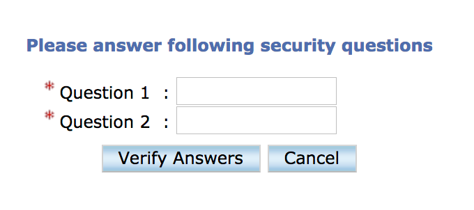 screenshot of a webform with "Question 1" and "Question 2" as the input labels